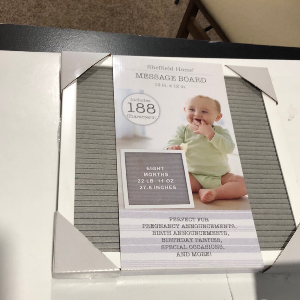 Brand new Sheffield Home gray 12 x 12 massage board